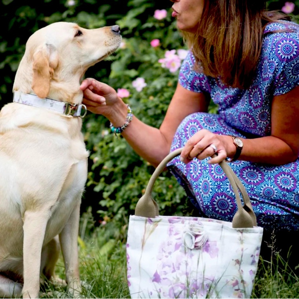 The Hettie Company Floral Cotton Handbag NWT Made In England 🇬🇧 - Picture 2 of 9
